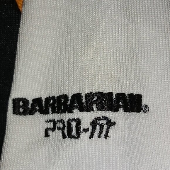Men's Barbarian PRO-fit National Jersey Large Gold Black White - Picture 4 of 6
